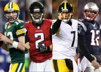 Póker mágico de quarterbacks en las finales de conferencia