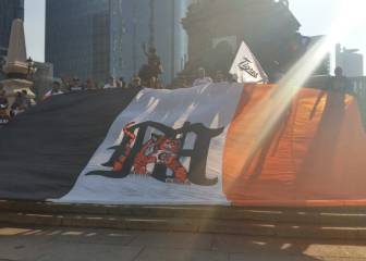 Aficionados de Tigres se manifestaron en el Ángel