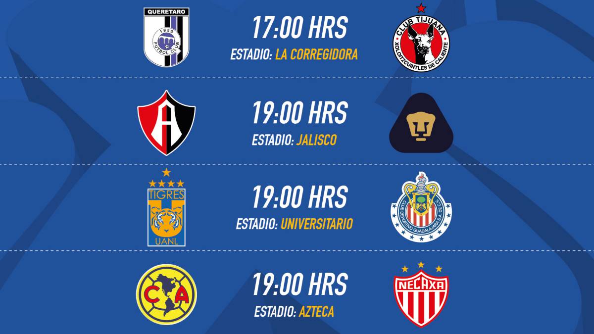 Fechas y horarios de la Jornada 10 del Clausura 2017 de la 