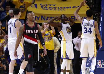 La furia de Green evita el asalto de McCollum (41) y Lillard (32)