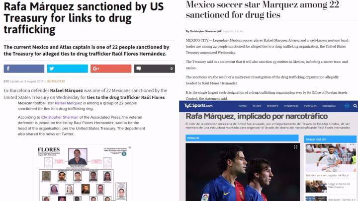 Así reaccionó la prensa internacional al caso Rafa Márquez