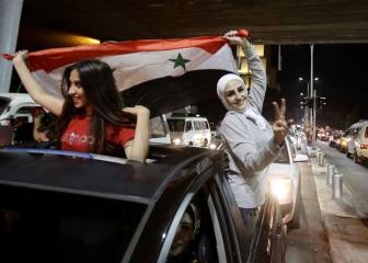 Las celebraciones en Siria por la clasificación al repechaje