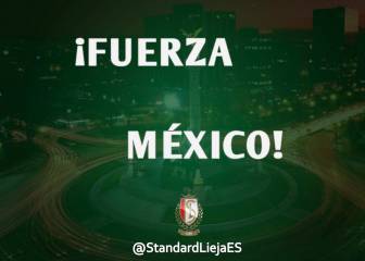 Las muestras de apoyo a México en el mundo del fútbol tras el terremoto