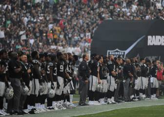 Emotivo homenaje a rescatistas en el entretiempo del Patriots vs Raiders