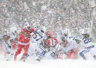 La impresionante nevada en Buffalo en el Colts 7-13 Bills