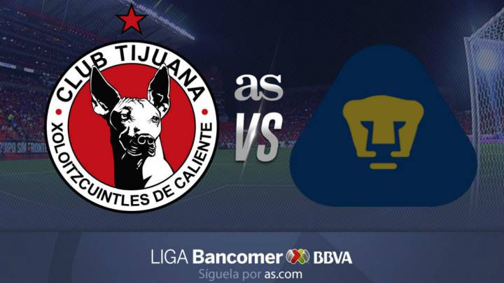Xolos vs Pumas en vivo online: Liga MX, jornada 8