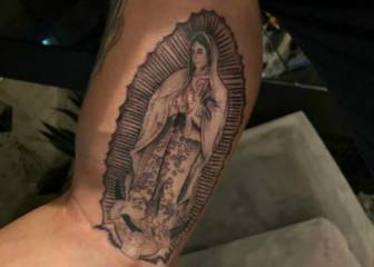 ¡Ya eres mexicano! Méndez se tatúa a la Virgen de Guadalupe