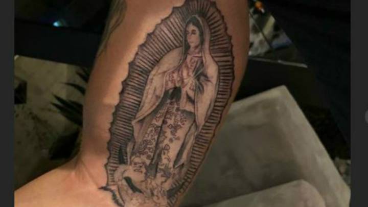 Cruz Azul Edgar Méndez Presume Tatuaje De La Virgen De Guadalupe