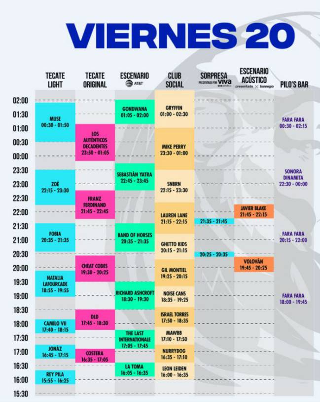 Pa L Norte 2018 Tv Horarios Cartel Bandas Y Artistas As Mexico