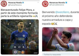 Morelia anuncia fichajes de Mora y Fierro, pero borra tuits