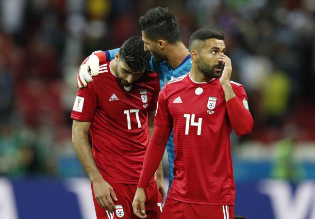 La tristeza de Irán después de su derrota ante España