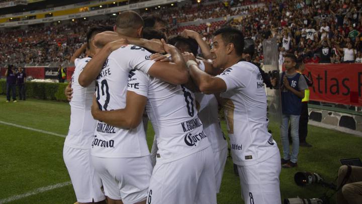Atlas - Pumas (0-3): Resumen del partido y goles