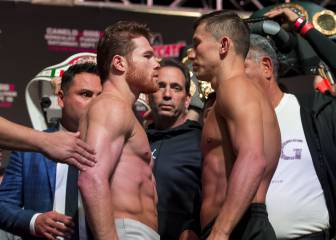 Canelo y Golovkin superan la báscula