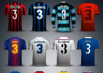 Los 16 legendarios futbolistas con el dorsal '3'; ¿Cuál es tu favorito?