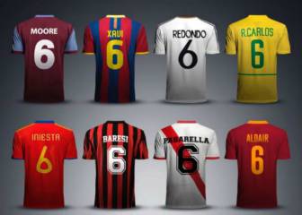 Los 16 legendarios futbolistas con el dorsal ‘6’; ¿Quién es tu favorito?