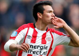 El PSV Eindhoven festeja los 25 goles de Hirving Lozano en liga