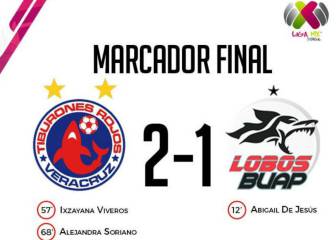 Veracruz remonta ante Lobos con goles de Soriano y Viveros