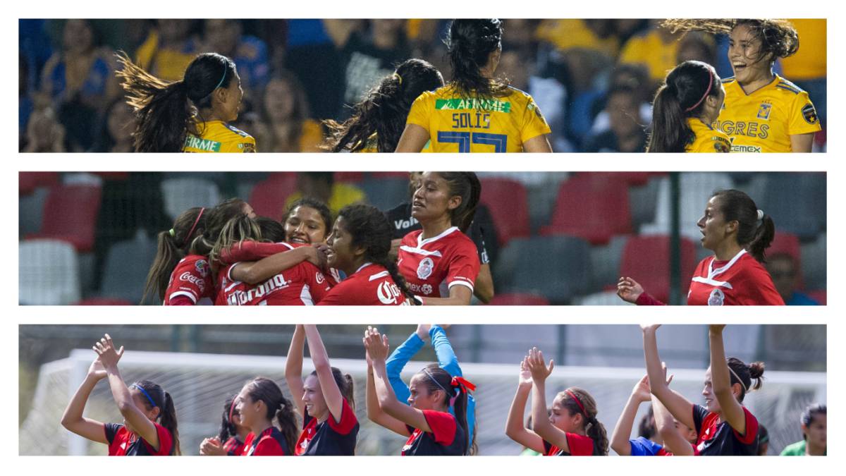 Los ocho equipos clasificados a la liguilla de la Liga MX Femenil AS