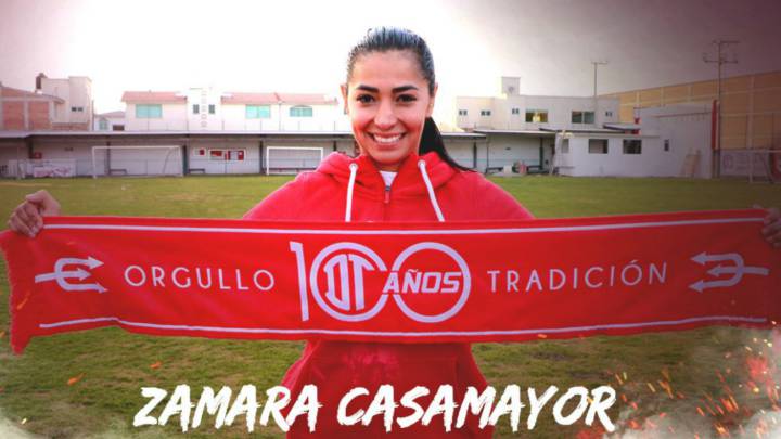 Zamara Casamayor, jugadora de Toluca y Policía Federal