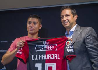 Atlas presentó a Esteban Carvajal, remplazo del 'Lolo' Reyes