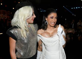 Cardi B no pudo ocultar su emoción por estar con Lady Gaga