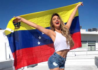Lele Pons con bandera de Venezuela