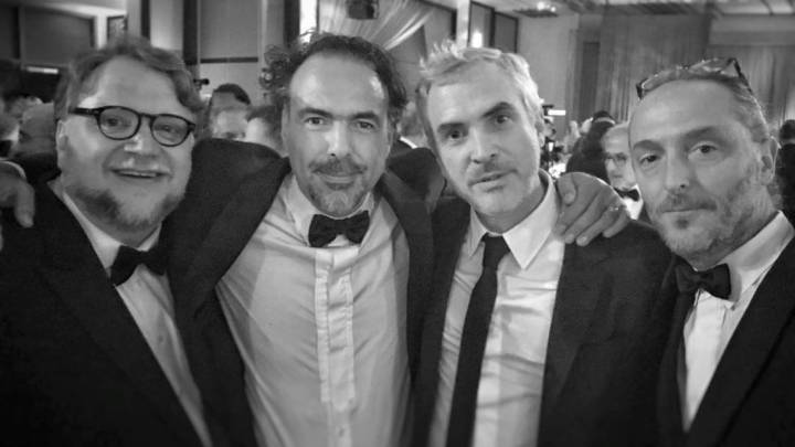 Guillermo del Toro , Iñárritu, Cuarón y Emmanuel Lubezki