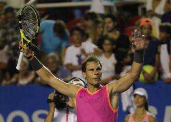 Solvente triunfo de Nadal en su debut en México