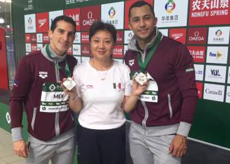 Pacheco y Ocampo ganan plata en Serie Mundial de Clavados