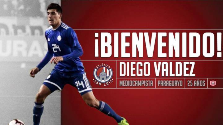 Atlético San Luis ficha al paraguayo Diego Valdez para el A2019