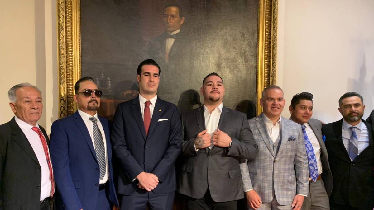 Resultado de imagen para andy ruiz jr en palacio nacional