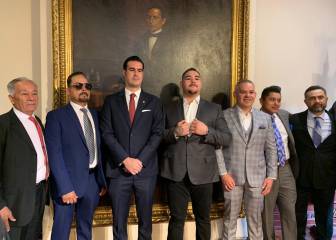 ¡El campeón está en la casa! Visitó Palacio Nacional