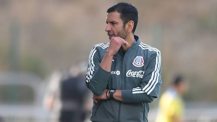 Jaime Lozano como entrenador de la Selección Mexicana Sub-22.