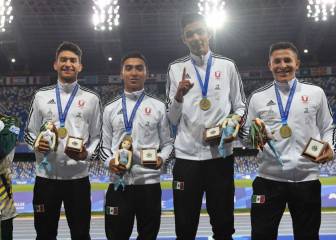 Equipo mexicano de 4x400 gana oro en Universiada de Nápoles