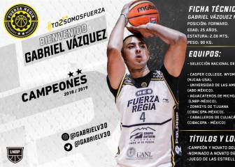 Fuerza Regia sumó a Gabriel Vázquez a su plantilla
