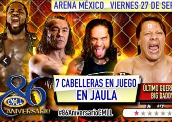 Arderá la lucha en jaula en el 86 aniversario del CMLL