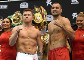 El pesaje de Canelo y Kovalev, en imágenes