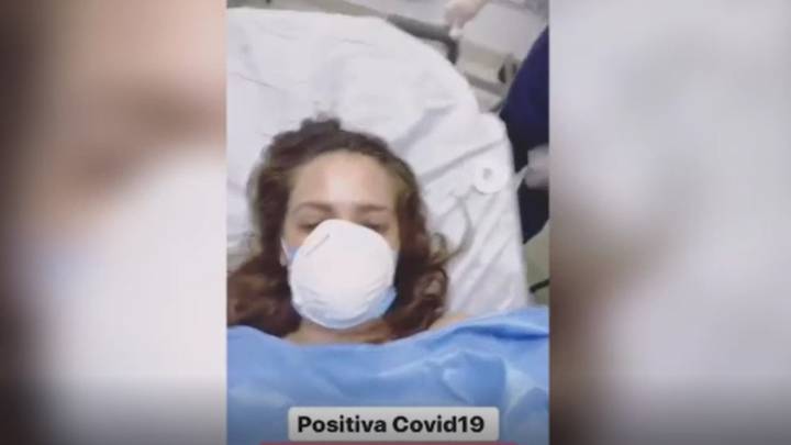 Jolette Navarrete compartió video en el hospital tras dar positivo por COVID-19