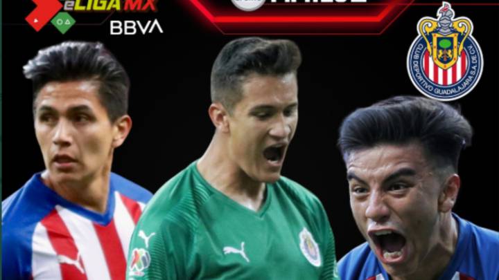 Beltrán, Gudiño y Villalpando jugarán por Chivas la eLigaMX