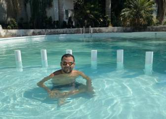 El nadador paralímpico Diego López entrena en alberca familiar rumbo a Tokio 2020