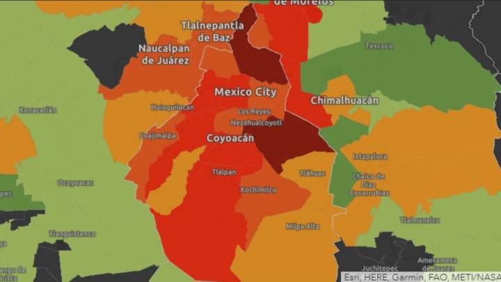 Mapa y casos de coronavirus en Ciudad de México por alcaldías hoy 25 de abril