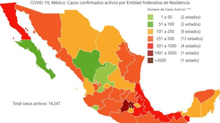 Mapa Y Casos De Coronavirus En Mexico Por Estados Hoy 24 De Mayo