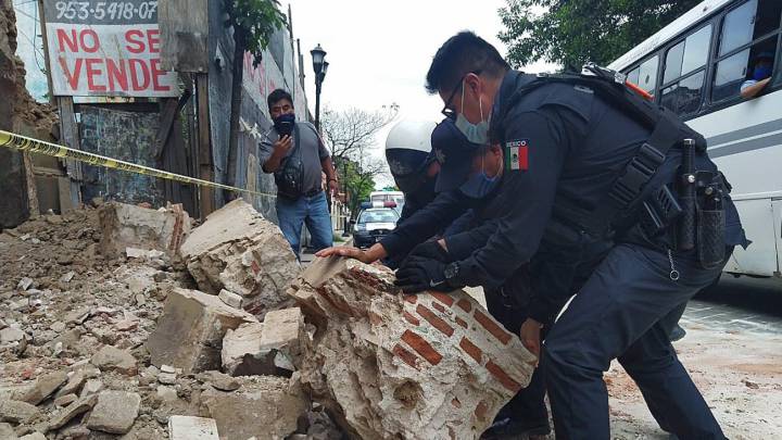 Oaxaca registra saldo de un muerto y un herido por el sismo