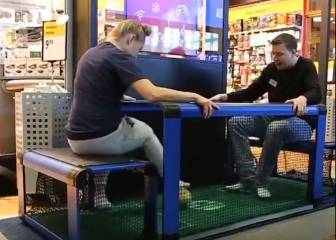 Futbol en el desayuno, comida y cena con está mesa