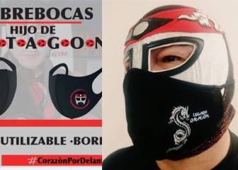 Octágon y su hijo se lanzan a la venta de cubrebocas