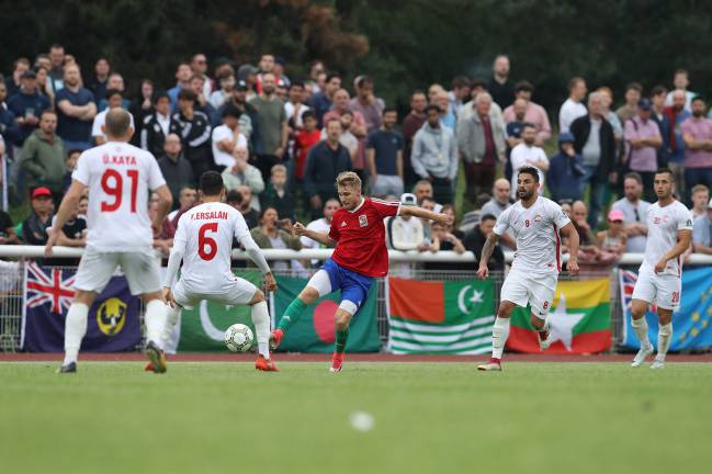 Imagen de un partido durante el Mundial de CONIFA en 2018