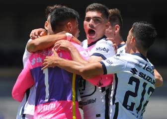 Las anotaciones de la goleada de Pumas sobre Xolos de Tijuana