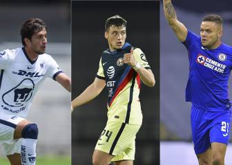 Los líderes de Cruz Azul, Pumas y América en el torneo