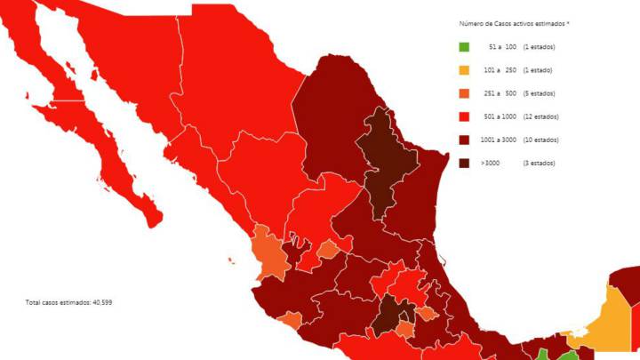 Mapa y casos de coronavirus en México por estados hoy 3 de septiembre