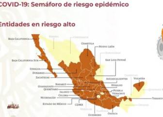 Gran parte del país estará en color naranja del semáforo epidemiológico